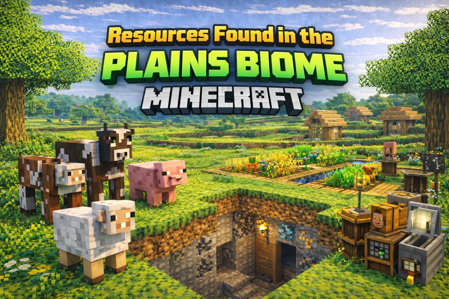 Resources Found in the Plains Biome in Minecraft